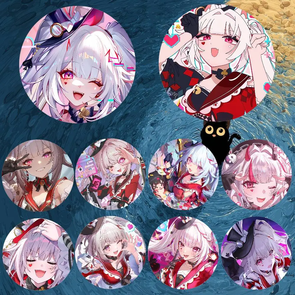 

2026 NEW Kawaii Girl Sparxie Icon Gaming Badge Honkai Star Rail Metal Brooch for Bag Clothes Hat Decor Cosplay Accessories Gifts