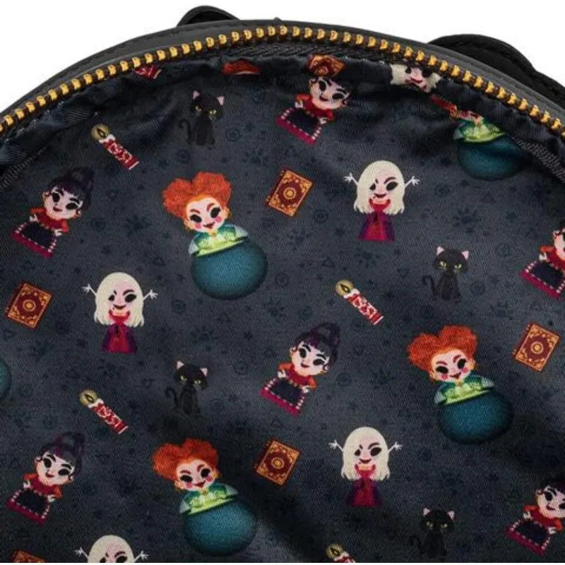 Loungefly Disney Hocus Pocus Sanderson Sisters Womens Double Strap Shoulder Bag Purse Mini Backpacks