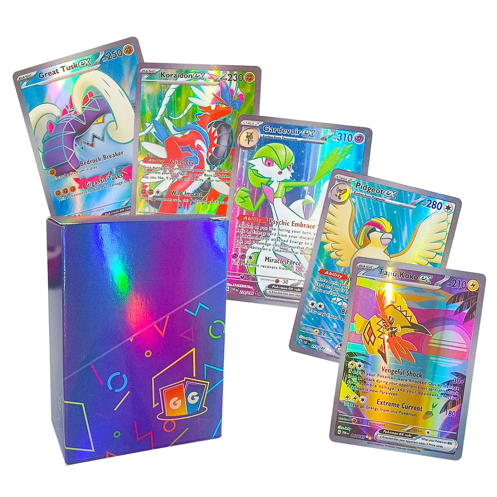 Pokemon Cards All English EX Energy Toys Card No Repetition Exceed Evolution Charizard Full Flash Card Multiple People Battle