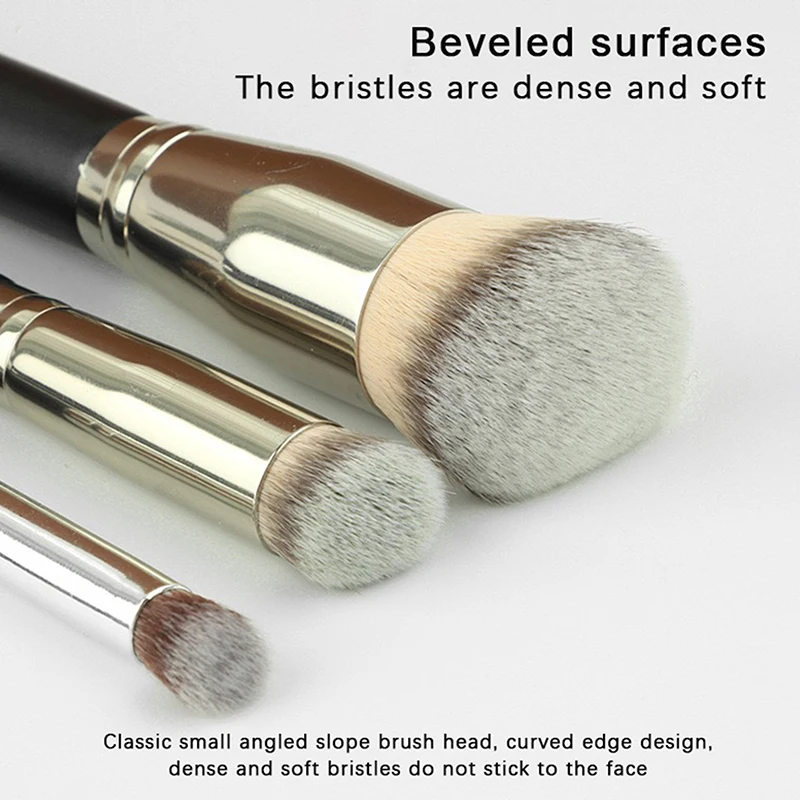 Makeup Brushes Foundation Concealer Angled Seamless Cover Synthetic Dark Circle Liquid Cream Cosmetics Contour Brush Beauty Tool