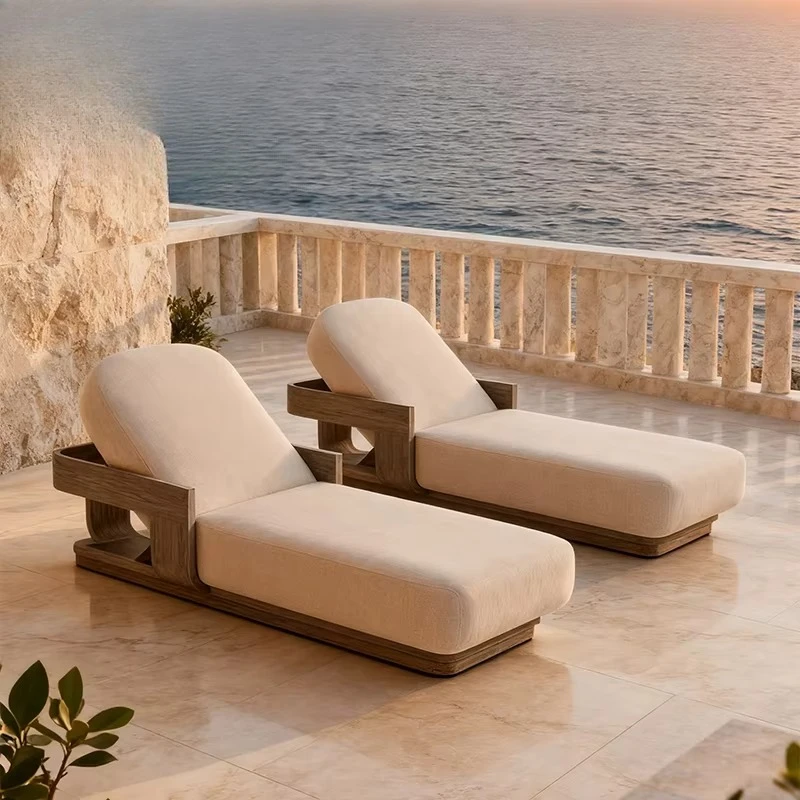 Garden furniture Pool chairs Outdoor sun loungers Deluxe teak garden sun beds Beach chairs Garden chairs Patio furniture set