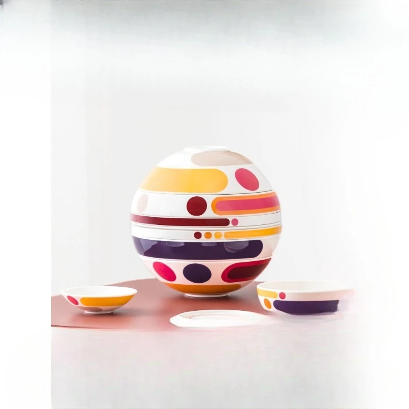 

Creative light luxury bowl tableware set