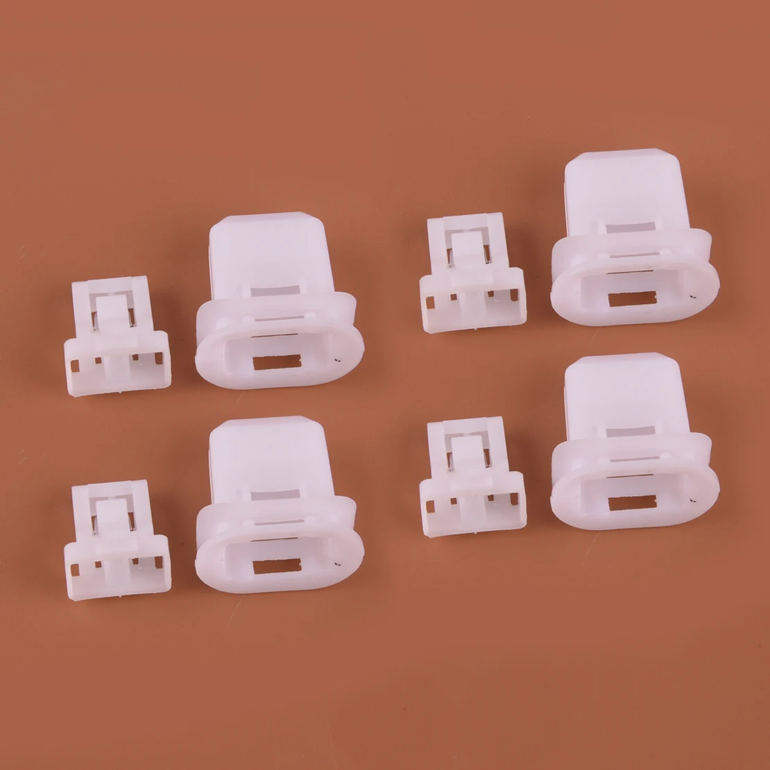 4 Sets Car Rear Back Seat Cushion Pad Fixing Clip Buckle Retainer White Plastic Fit for GM Chevrolet