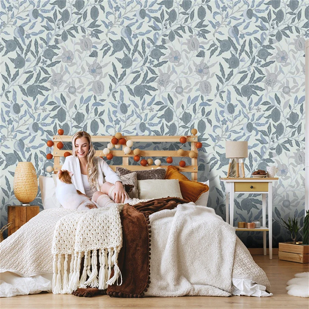 custom Southeast Asian tropical plant fruits wall paper living room home decorations 3D wallpapers home decor art wall stickers