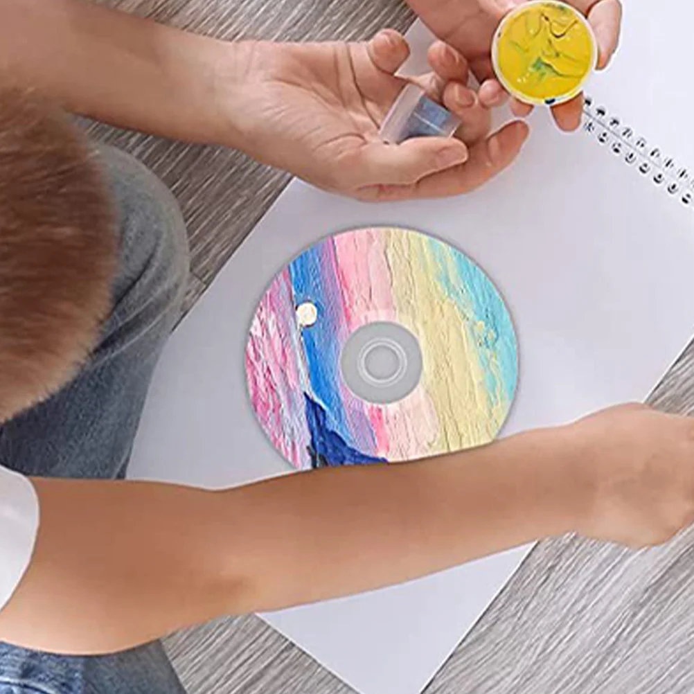 

20Pcs DIY Aesthetic Wall Transparent Cd Discs for Handpainting Wall Art Craft Decor Customizable Accessories