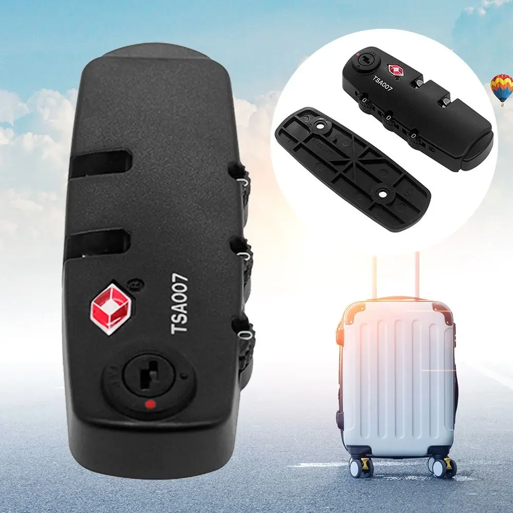 TSA 3 Digit Combination Lock Cabinet Locker Bag Lock Customs Password Lock Security Tool Suitcase Luggage Coded Lock Travel