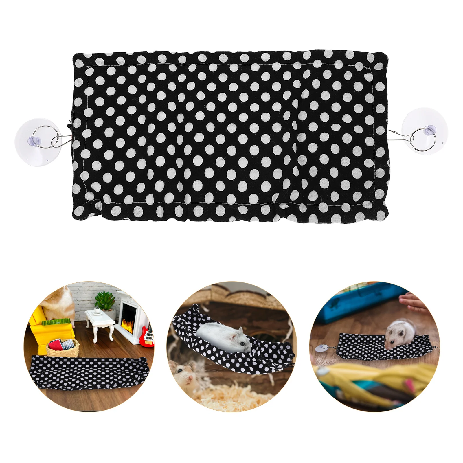 

Reptile Hammock For Lizard Snake Small Pets Mesh Hanging Bed Suction Cup Durable Pet Resting Mat Plaything Pet Supplies