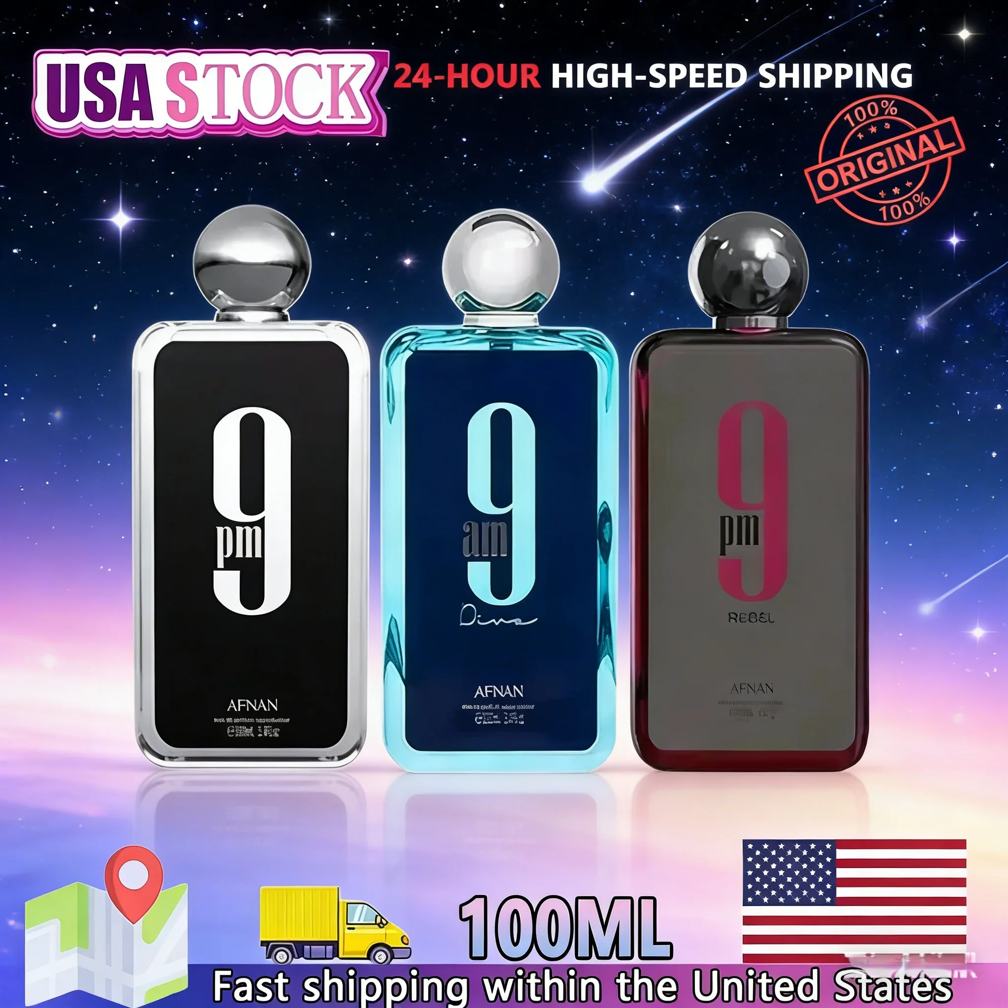 Unleash the Night with 9PM Men's Perfume – 100ml Gourmet Oriental EDP, Long-Lasting & Seductive Feronomas Cologne for Him