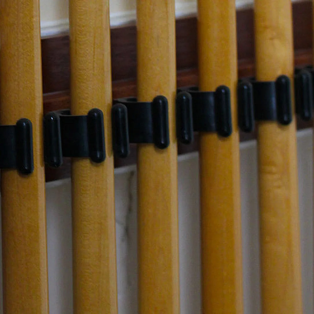 

12Pcs Pool Cue Rack Wall Mounted Fishing Rod Holder Secure Lock Clamp Snooker Cue Holder Space Saving Rod Storage