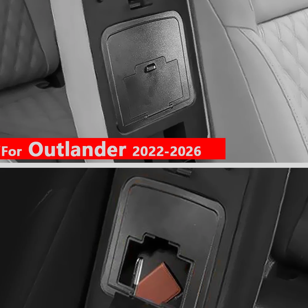 Für Mitsubishi Outlander 2022 2023 2024 2025 2026 Armlehnen-Organizer: Versteckter Aufbewahrungsbehälter mit oberer Ablage und weichem Silikonpolster – Detail 16