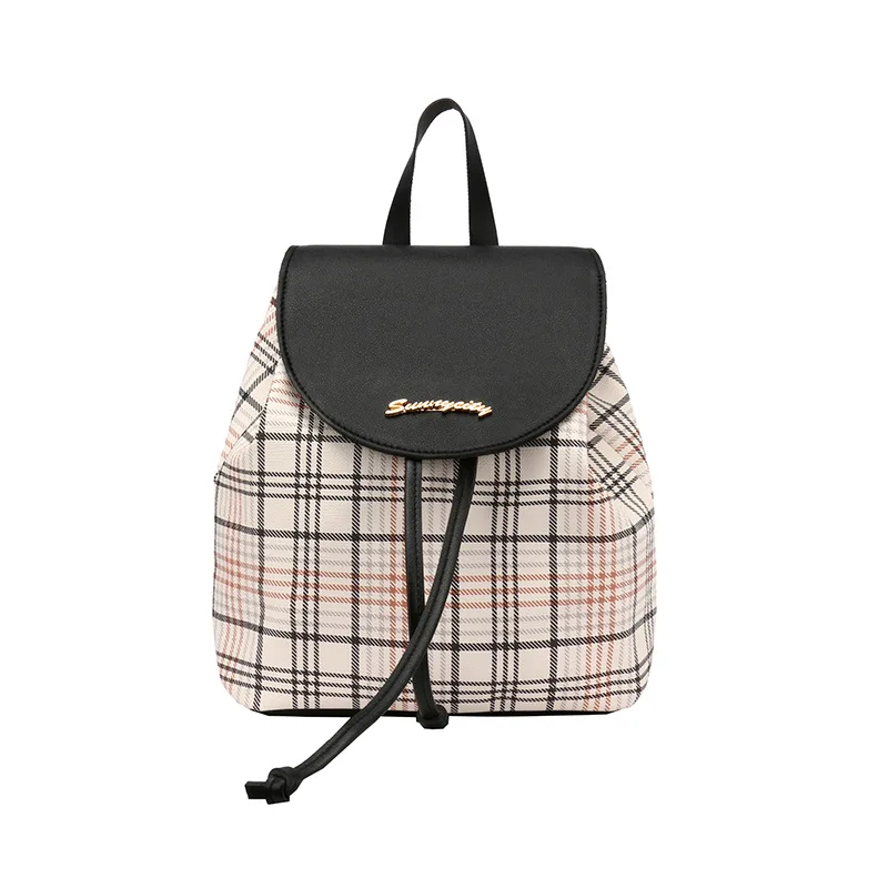 Fashion Brand Mini Women Backpack Plaid Women Shoulder School Bag Phone Purse Back Pack Female Crossbody Bag For Teenage Girl