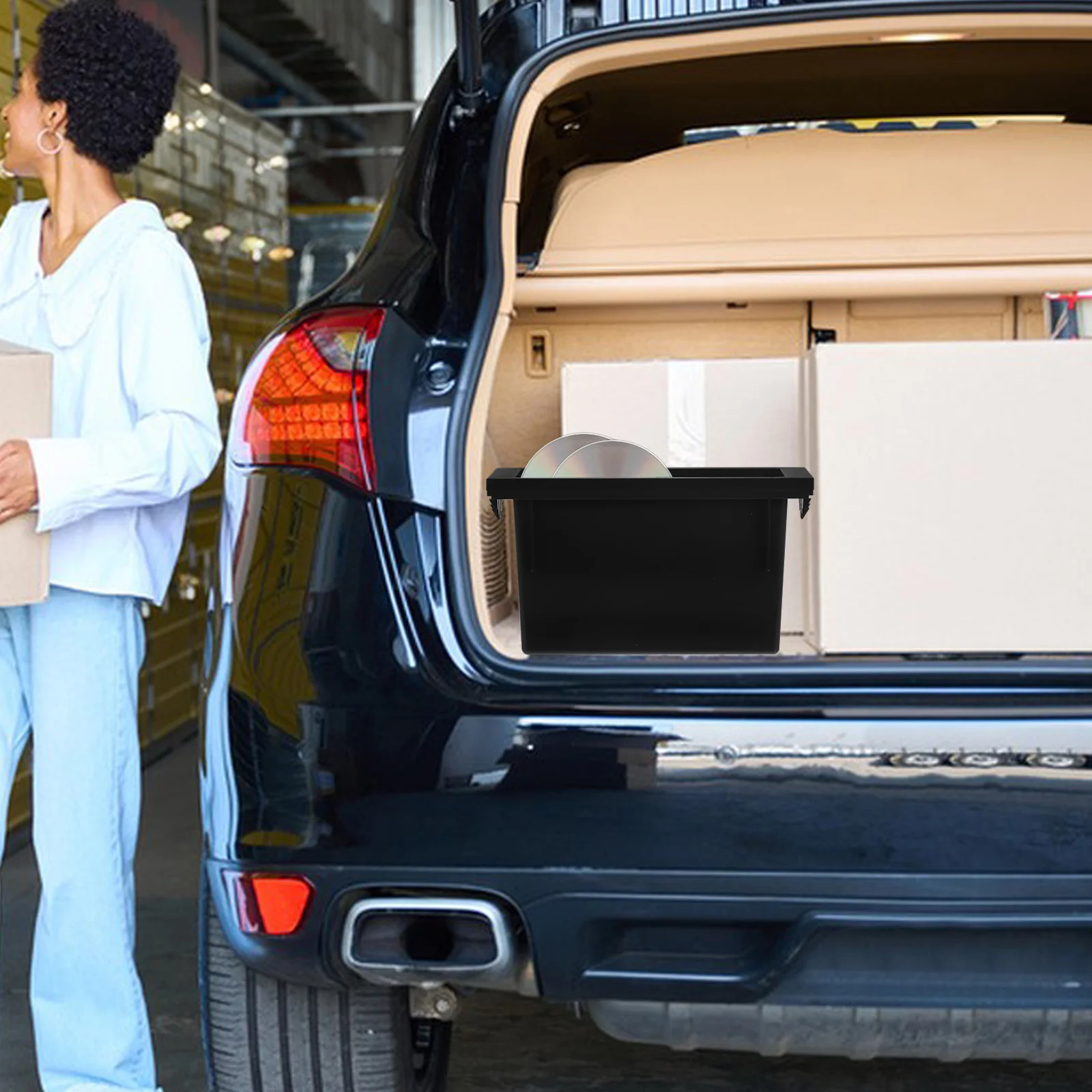 

Car Radio Stereo Cd Storage Box Vehicle Interior Multifunctional Large Capacity Cd Pocket Organizer Stereo Player Storage Case