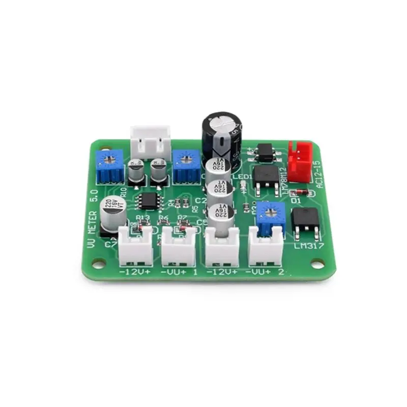A42T-VU Level Audio Meter Stereo Amplifier Board+2Pcs VU Meter 9-12V DC Stereo Amplifier Board Level Indicator Durable - view 4