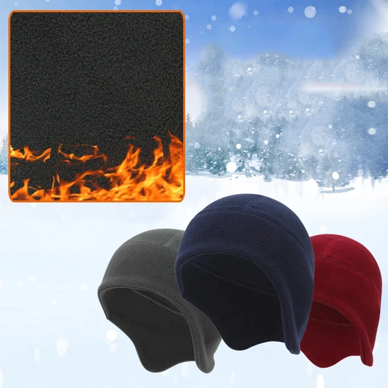 Winter Hat Thermal Hats Soft Stretch Warm Ear Cover Snowboard Hiking Cycling Ski Windproof Cap Men Women Motocycle Accesories