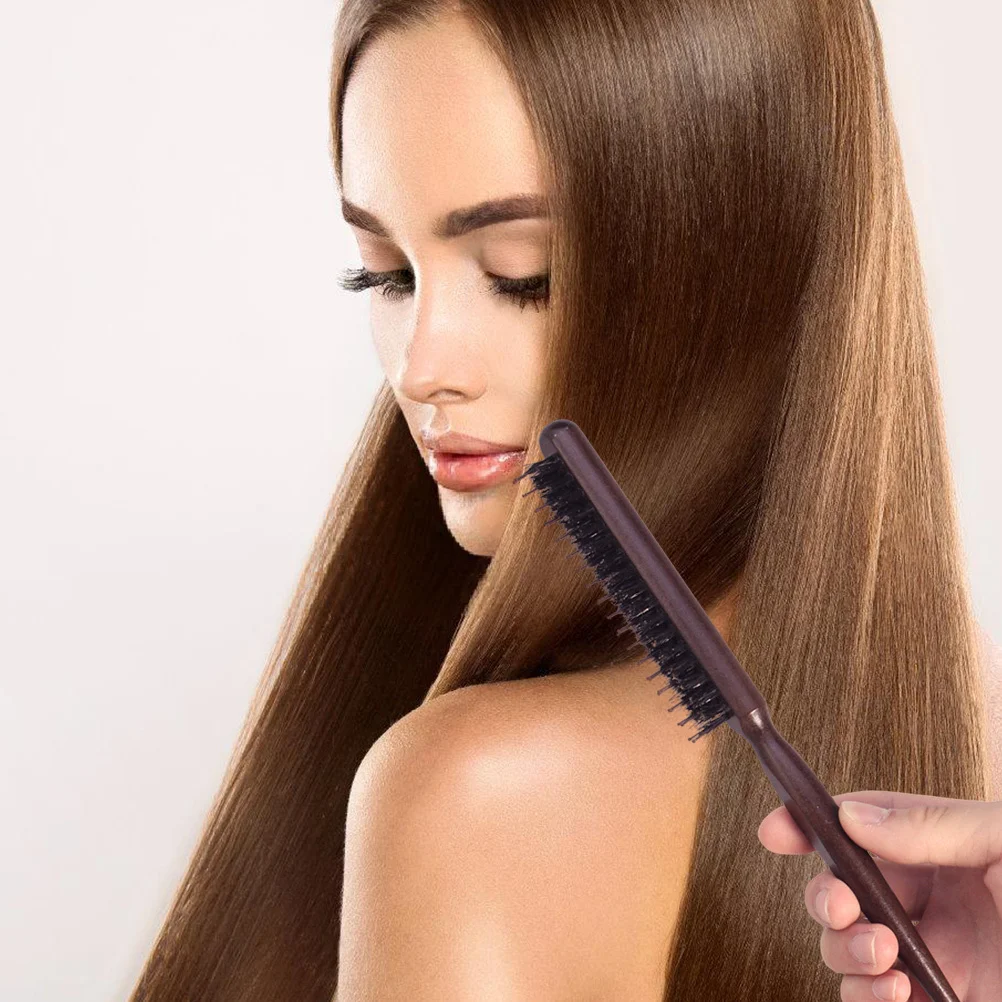 

3 шт., набор инструментов для укладки волос с деревянной ручкой, расческа с тонкими широкими зубьями для создания булочек и припасов, удобная ручка, хвостовая расческа для всех волос