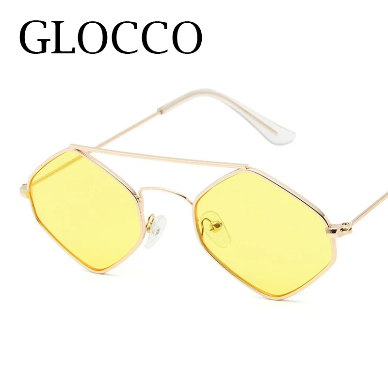 نظارات شمسية مربعة صغيرة بإطار معدني عتيق للرجال والنساء ، حماية UV400 ، نظارات محب المعين ، UV400 ، خمر