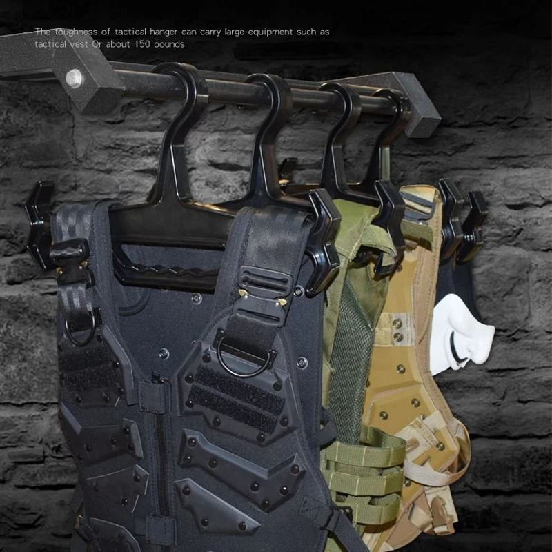 1pc appendiabiti multifunzionale gilet tattico espositore ventilatore militare allenamento all'aperto appendiabiti in plastica antiscivolo addensato