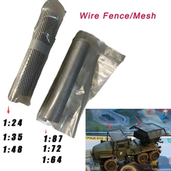 Diy Metal Mesh 10*24cm HO Railway Train Barbed Wire Fence Tank Model Filter Mesh Military Scene for Model Making/Diorama 1pc