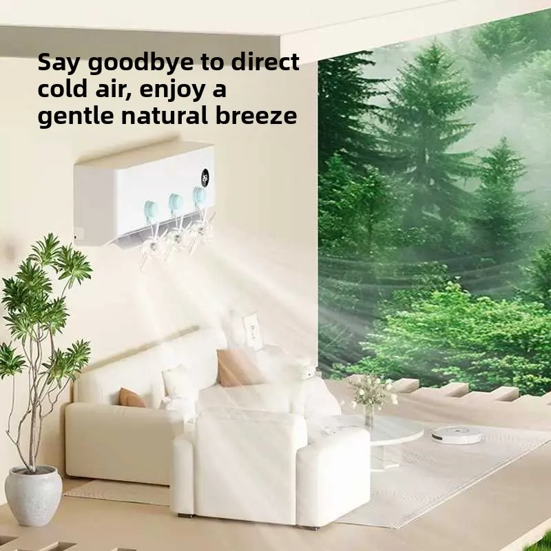 

Wall-Mounted Air Conditioner Fan Wind Directionalizer Suction Cup Wind Dispenser Household Silent Wind Barrier Heat Sink