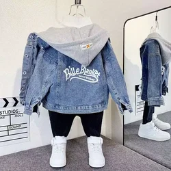 Kids Boys Denim Jacket Spring And Autumn Children's Top 2023 New Children's Clothing Big Boys And Small Boys Clothing