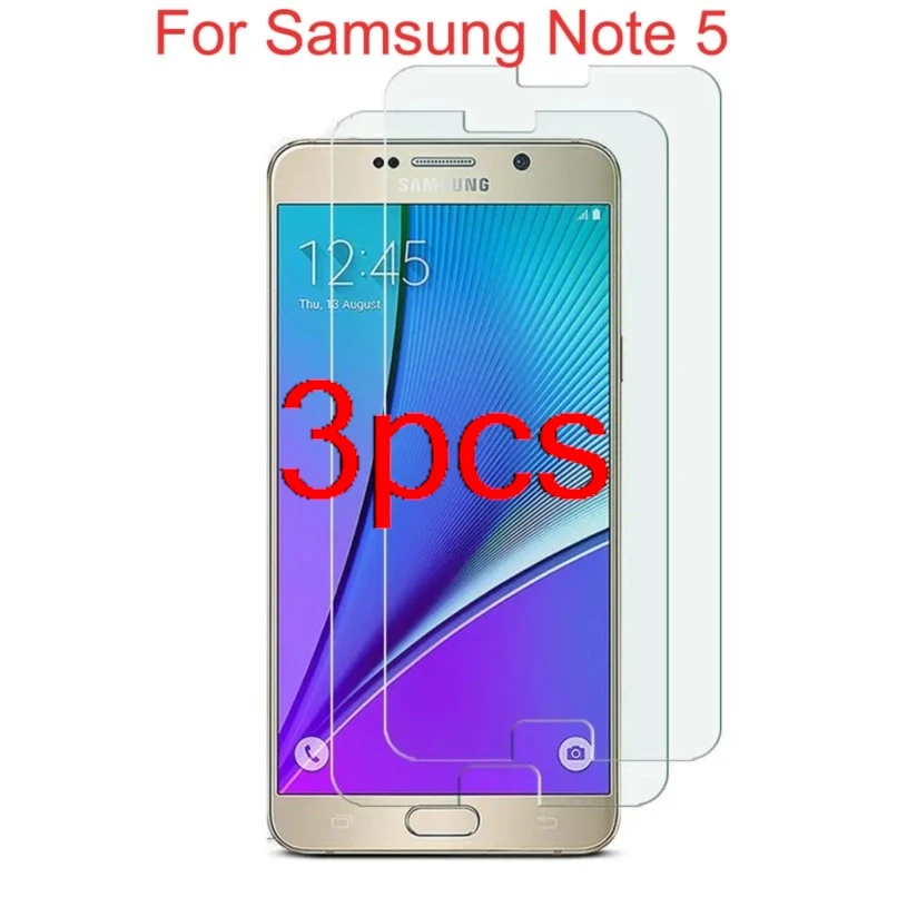 3PCS 2.5D Clear Front Tempered Glass Guard On For Samsung Galaxy Note 5 Note5 Screen Protector For N920A N9200 SM-N920 N920C