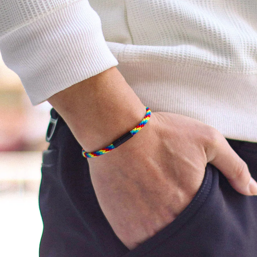 Multicolor Braided Rope Bracelet Men Handweaven Detachable Clasp Wrap Braslet Leisure Accessories Homme Daily Hand Joias Pulsera