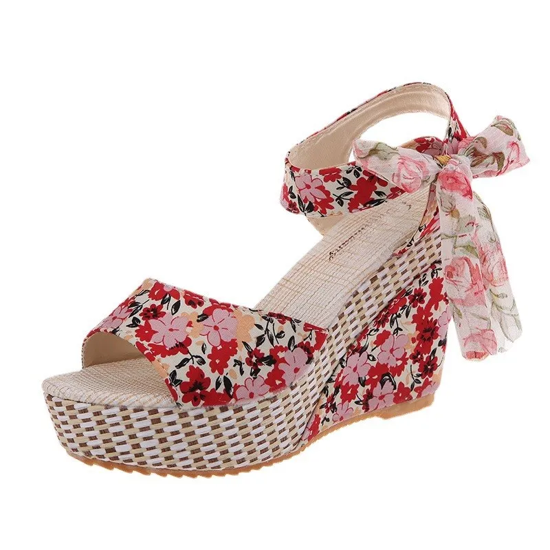 

Босоножки на каблуке с фруктовым узором, женские модные летние босоножки на высоком каблуке, удобные летние босоножки на среднем каблуке для нейтрального и ly