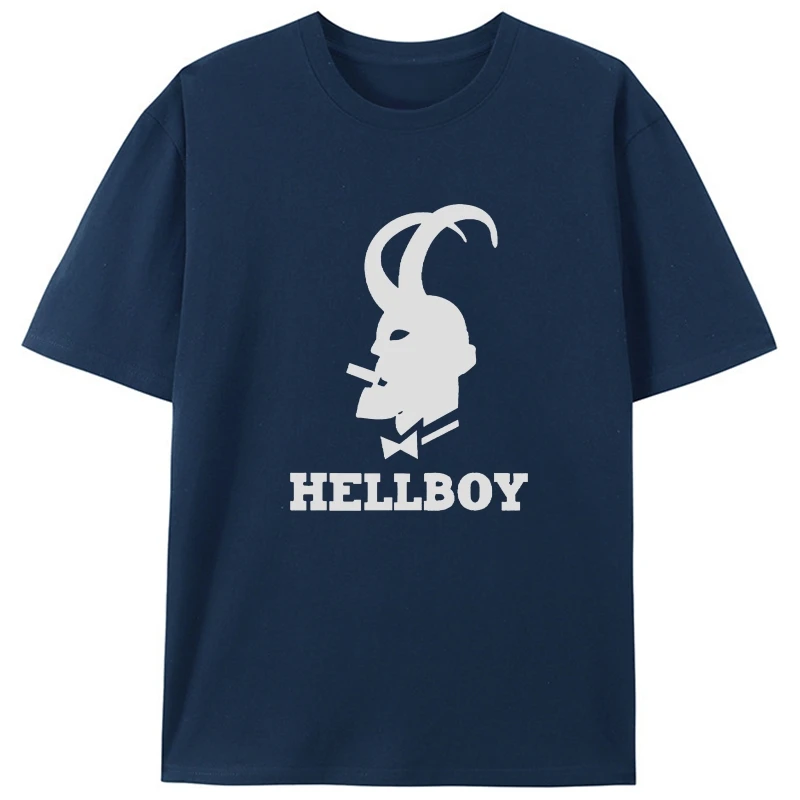 

Забавная футболка Hellboy, хлопковая футболка премиум-класса, мужские все размеры