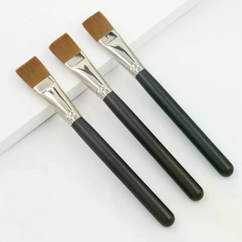 Cream Skin Tool Flat Square Foundation Brush Soft Hair Concealer Brush bb Face Mask Paint Brush Women Beauty