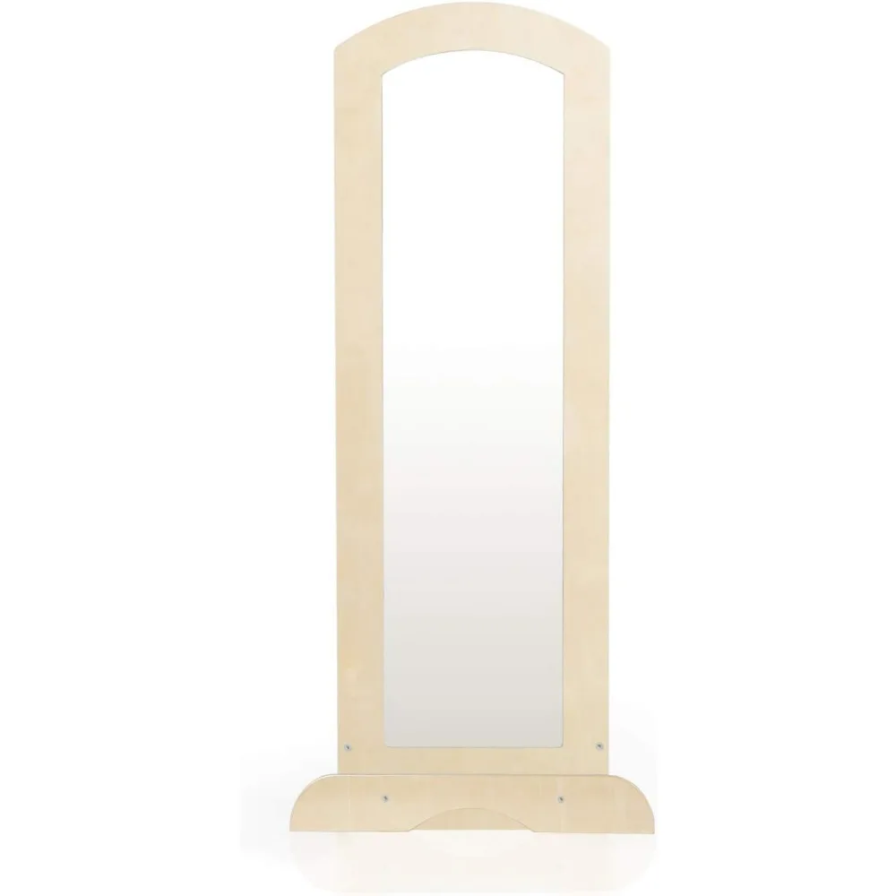 Centro de armazenamento infantil com espelho, prateleiras, cabide e cômoda para armazenamento de sapatos