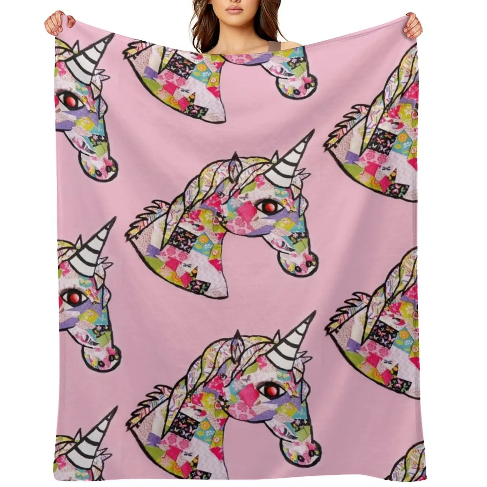 

Unicorn in Drag Throw Blanket Travel Soft For Baby Giant Sofa Blankets
