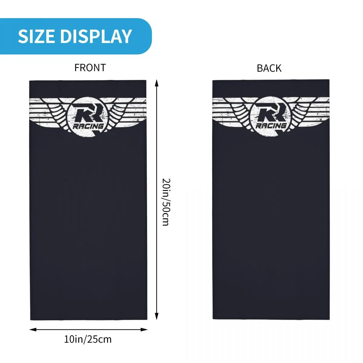 Wings Bandana Neck Cover Motorcycle Club R-Rkracing Wrap Scarf Balaclava Riding Unisex Adult Washable