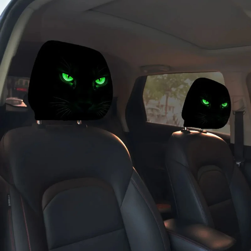 غطاء مسند الرأس من جنرال موتورز، غطاء حماية مرن لمسند الرأس، قناع غطاء مقعد ملتوي، ديكور عطلة السيارة