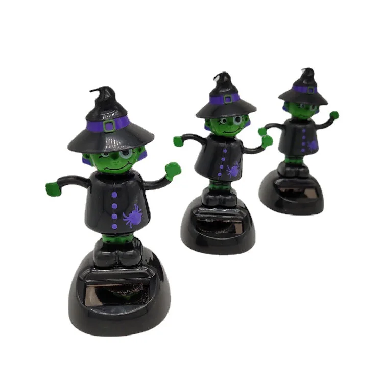 Novidade Energia Solar Automática Dancing Witch Doll, Car Bobblehead Decor, Kids Desktop Ornamento, Puzzle Presentes, Brinquedos