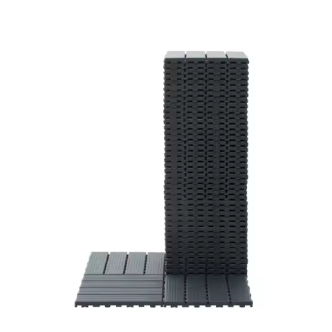 Plastic Interlocking Deck Tiles,44 Pack Patio Deck Tiles,11.8"x11.8" Square Waterproof Outdoor All Weather Use, Patio Decking Ti