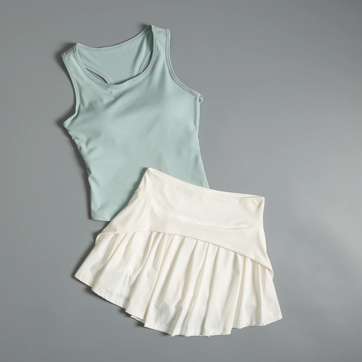 Badminton fitness suit for women in summer fashion new style gym training quick-drying vest high waist running sports skirt