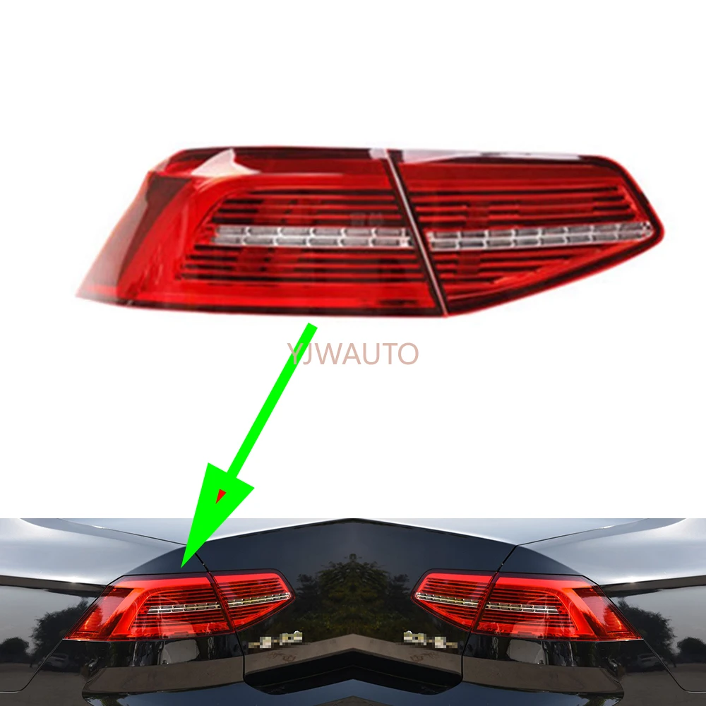 For VW Magotan Passat 2016 2017 2018 2019 2020 Tail Light Car Taillight Assembly Auto Rear Lamp Brake Light Turn Signal Fog Lamp