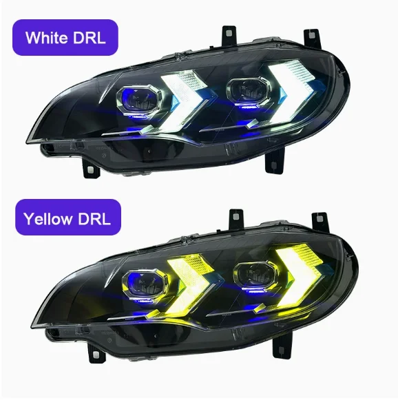 

Factory Direct for BMW X6 E71 LED Headlight Assembly Old to New X5 Style LED DRL Headlight for 2008-2014 Wholesale