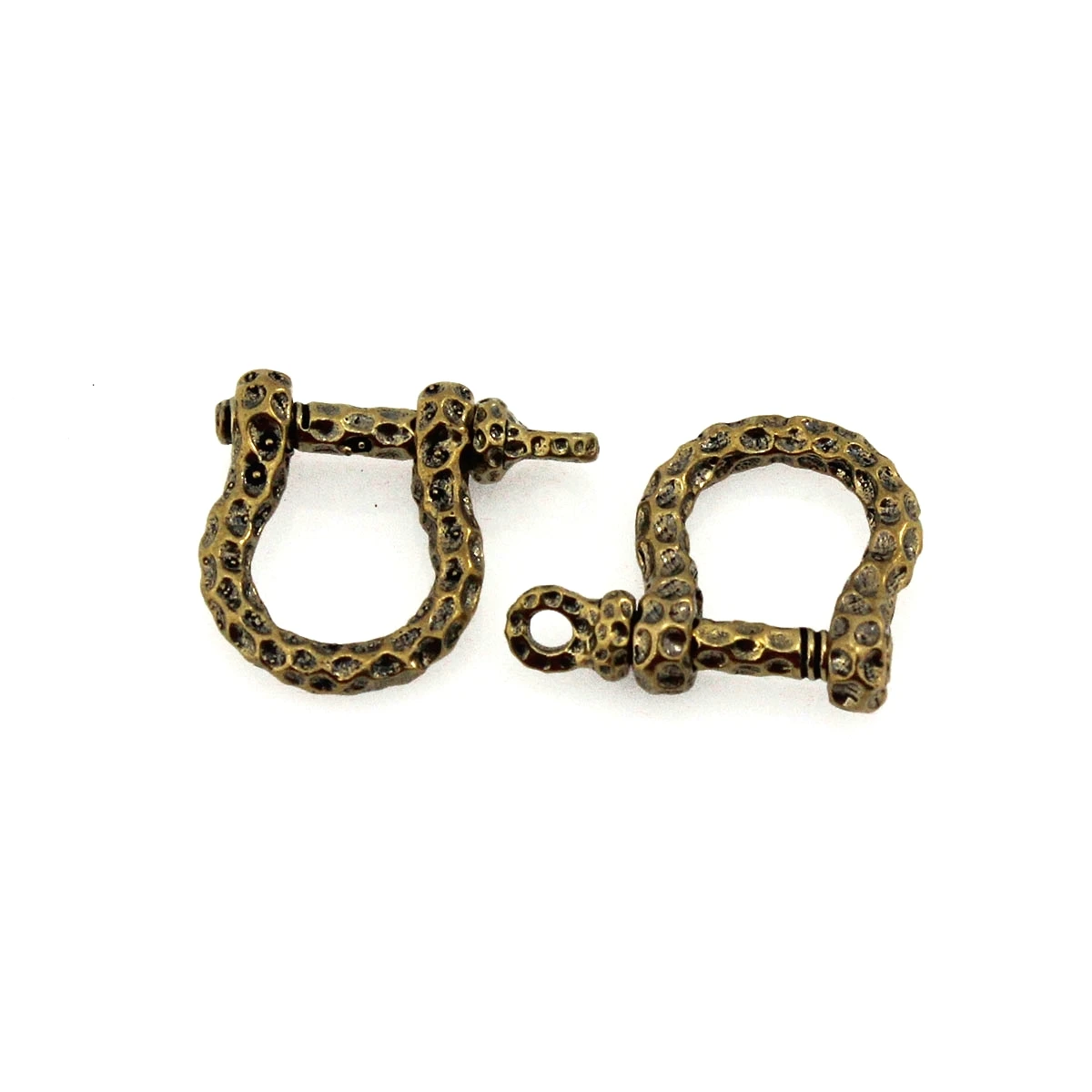 1pcs Antico in ottone Massiccio D grillo omega chiave anello della catena Fob clip di collegamento del gancio In Pelle FAI DA TE accessori