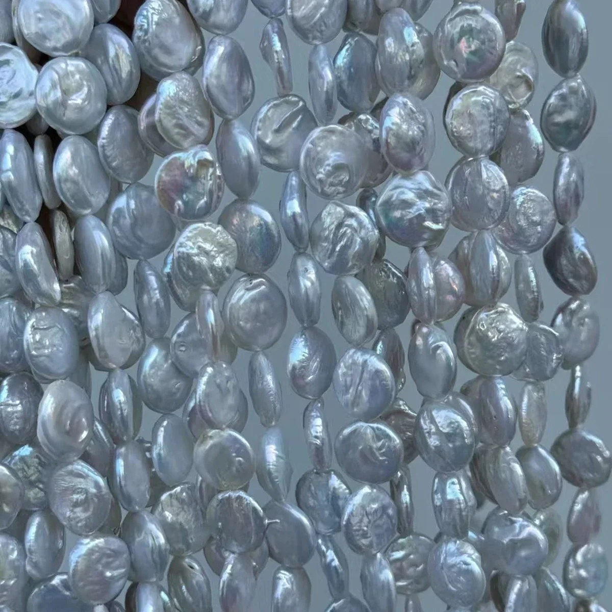 

16mm4A Smooth Flawless Natural Freshwater Pearl Baroque Buttons Loose Bead Jewelry Make DIY Necklace Bracelet Women Wedding Gift