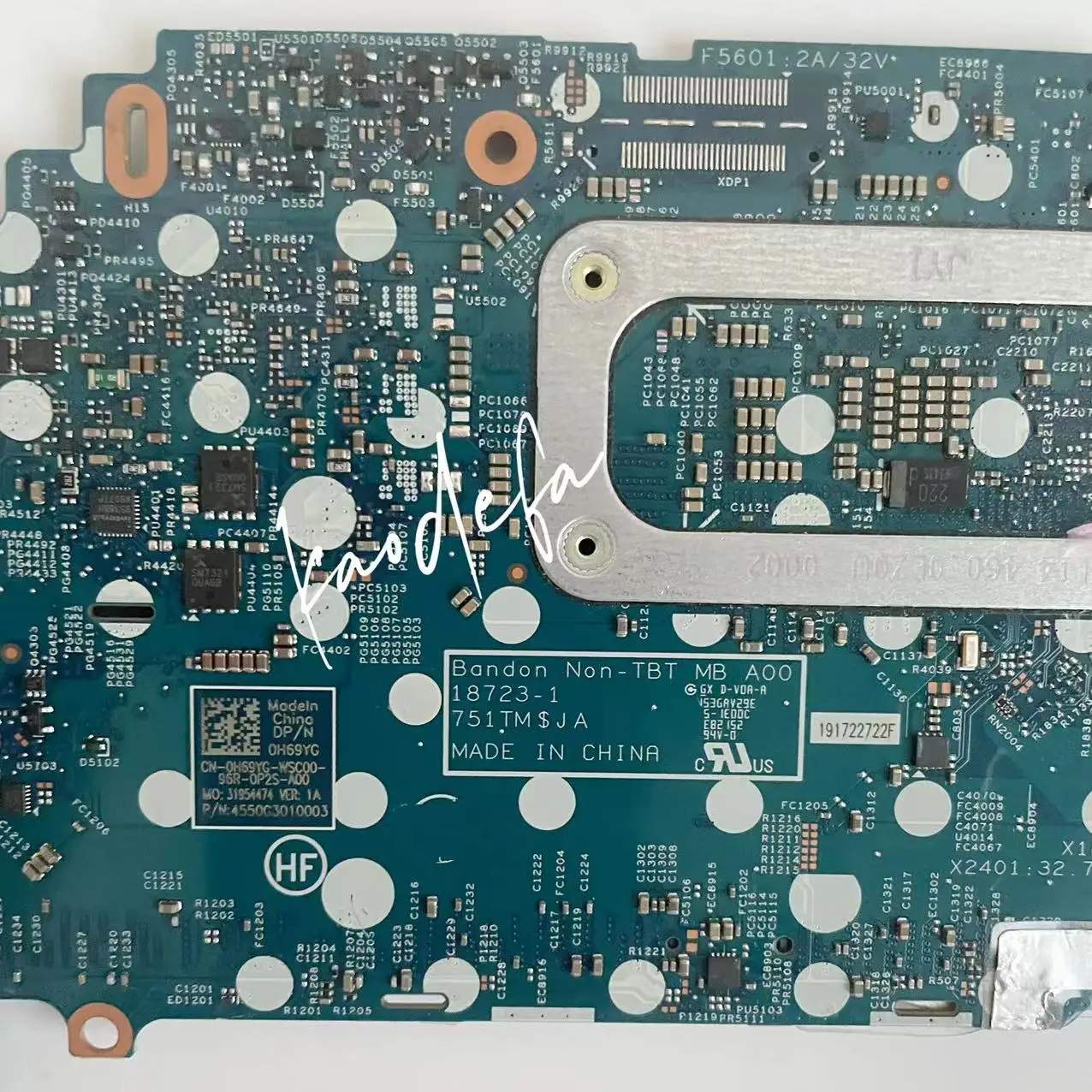 CN-0H69YG 0H69YG H69YG 18723-1 papan utama untuk Dell Latitude 5300 Motherboard Laptop 2-in-1 CPU:I5-8365U SRF9Z DDR4 100% tes OK