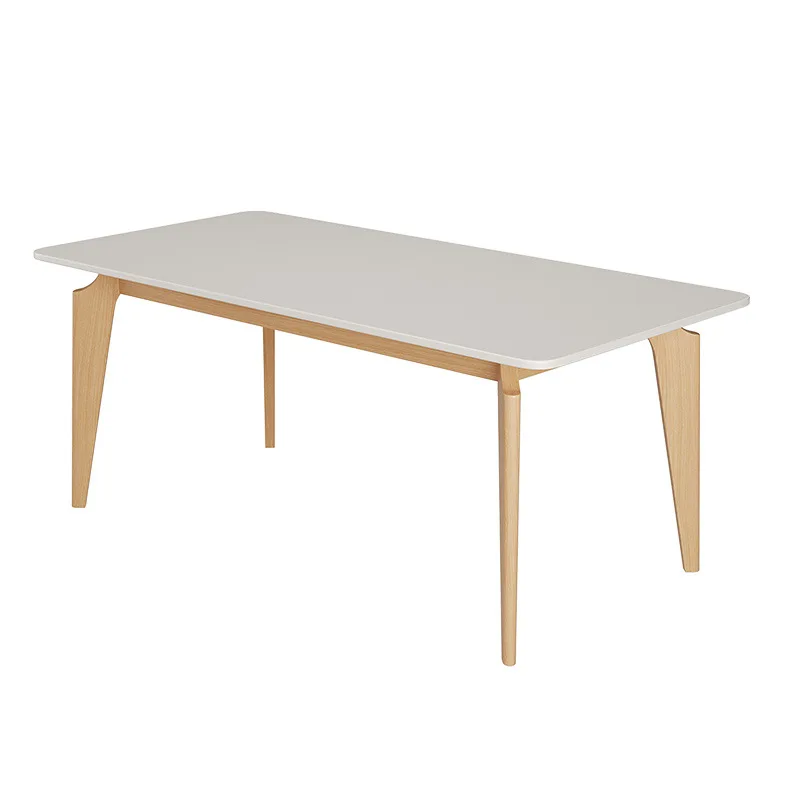

Board dining table household cream wind, rectangular table small
