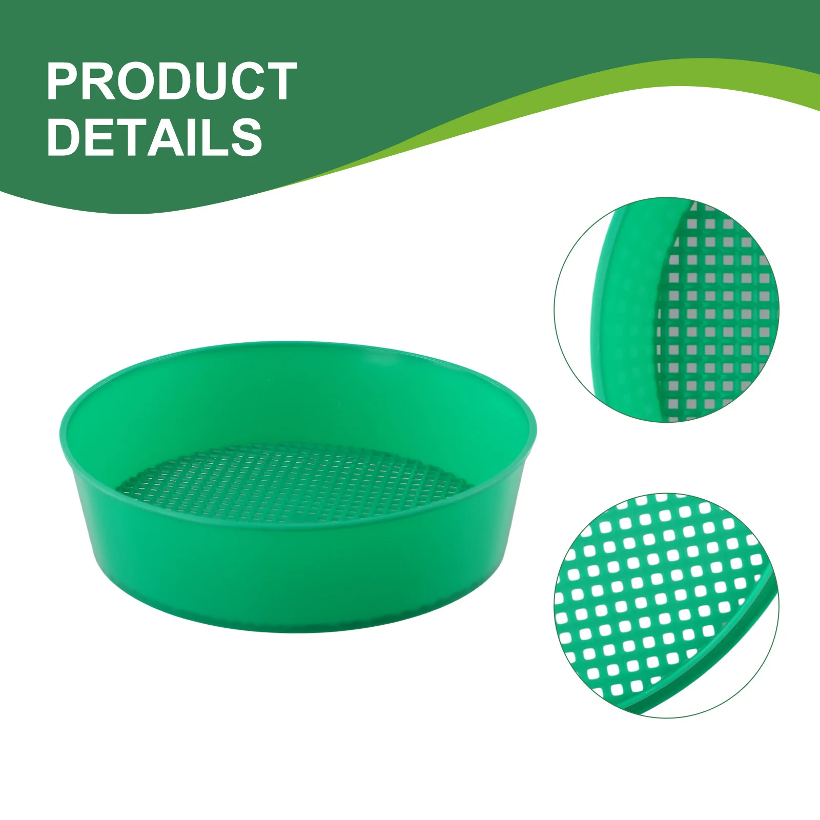 Hot Quality Practical Sieve Plastic Sieve / Riddle Cultivation For Compost & Soil Stone Mesh Hot Quality Practical