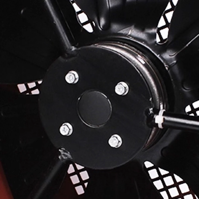 Ventilador de refrigeración del motor de frecuencia variable Ventilador del rotor de enfriamiento Carcasa de acero al carbono Motor sin escobillas Refrigeración de alto volumen de aire