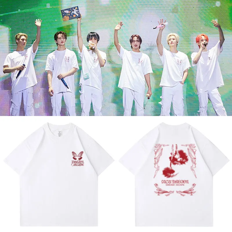 Nct Dream2024 World Tour Dreamscape Jakarta Venue Around Digital Printed Men\'s And Women\'s High-Quality Light Luxury T-Shirt