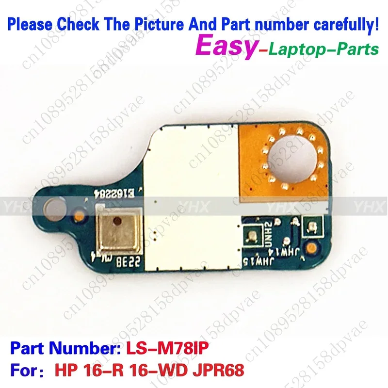 GYX New For HP 16-R 16-WD JPR68 Power-on Board LS-M78IP