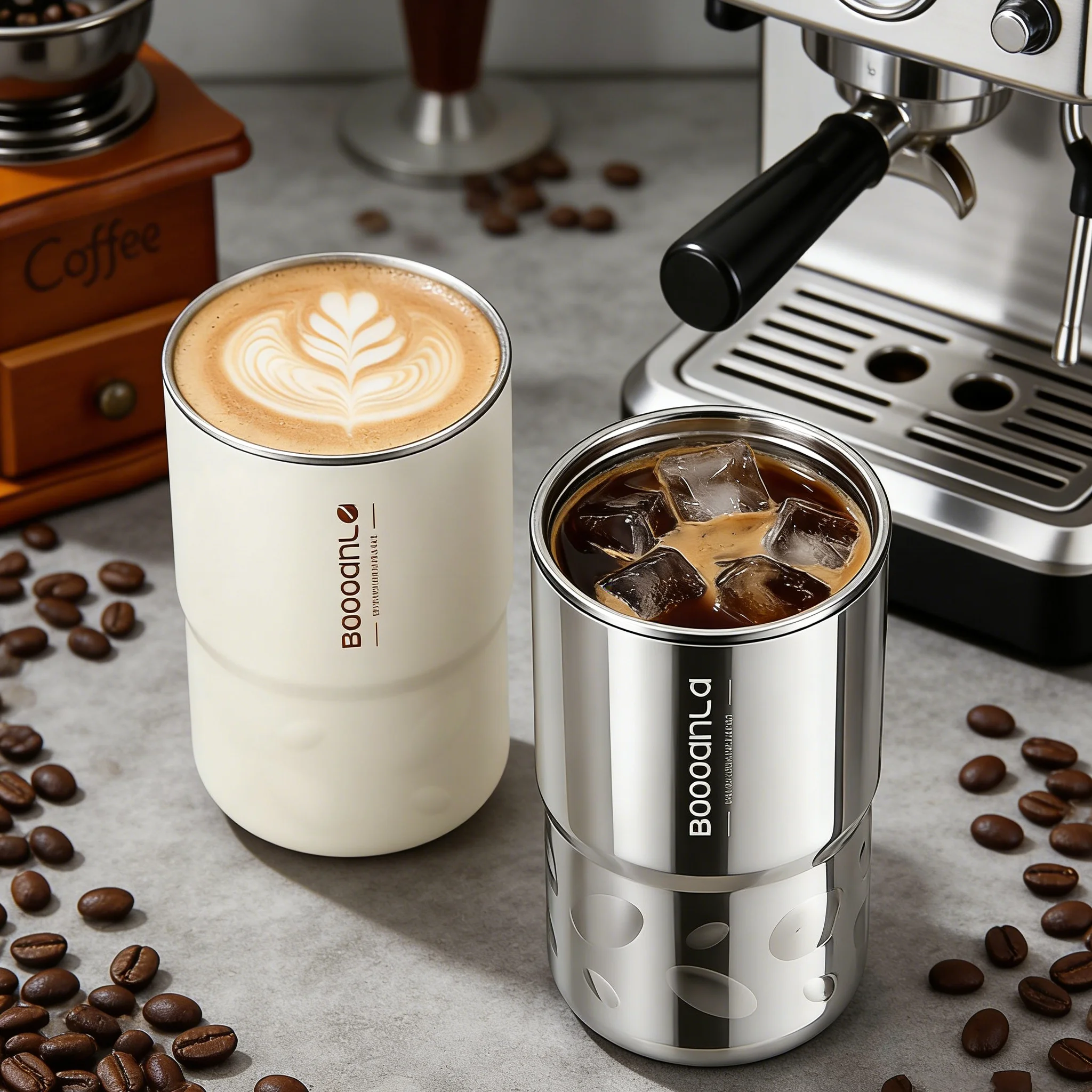 460ml Stainless Steel Travel Mug for Co - Double Wall Vacuum Insulated Tumbler, Leak-Proof Thermal Cup for Hot & Cold Drinks, Of