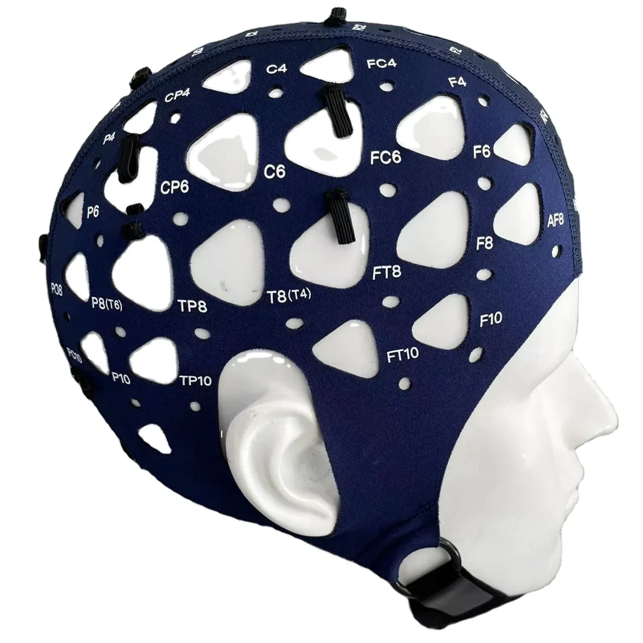 Greentek Textile cap without electrodes for non-invasive EEG registration