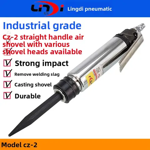 Taiwan Lingdi CZ2  Straight  Welding Slag Air Shovel  Pick  Hammer Rust Remover Pneumatic Tool