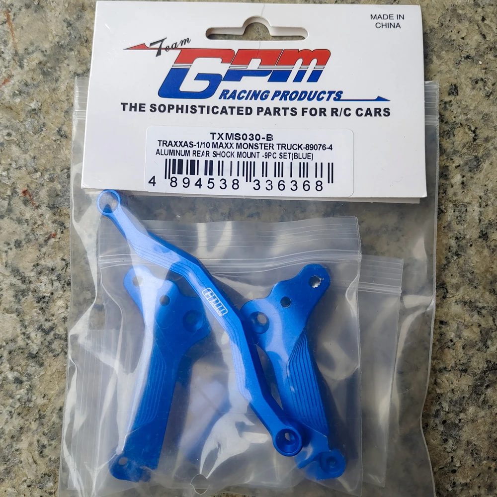 

GPM для Traxxas 1/10 MAXX 1,0 2,0 WideMaxx 4S Monster Truck RC автомобиль из металлического сплава, заднее крепление амортизатора с фиксированным сиденьем 8939